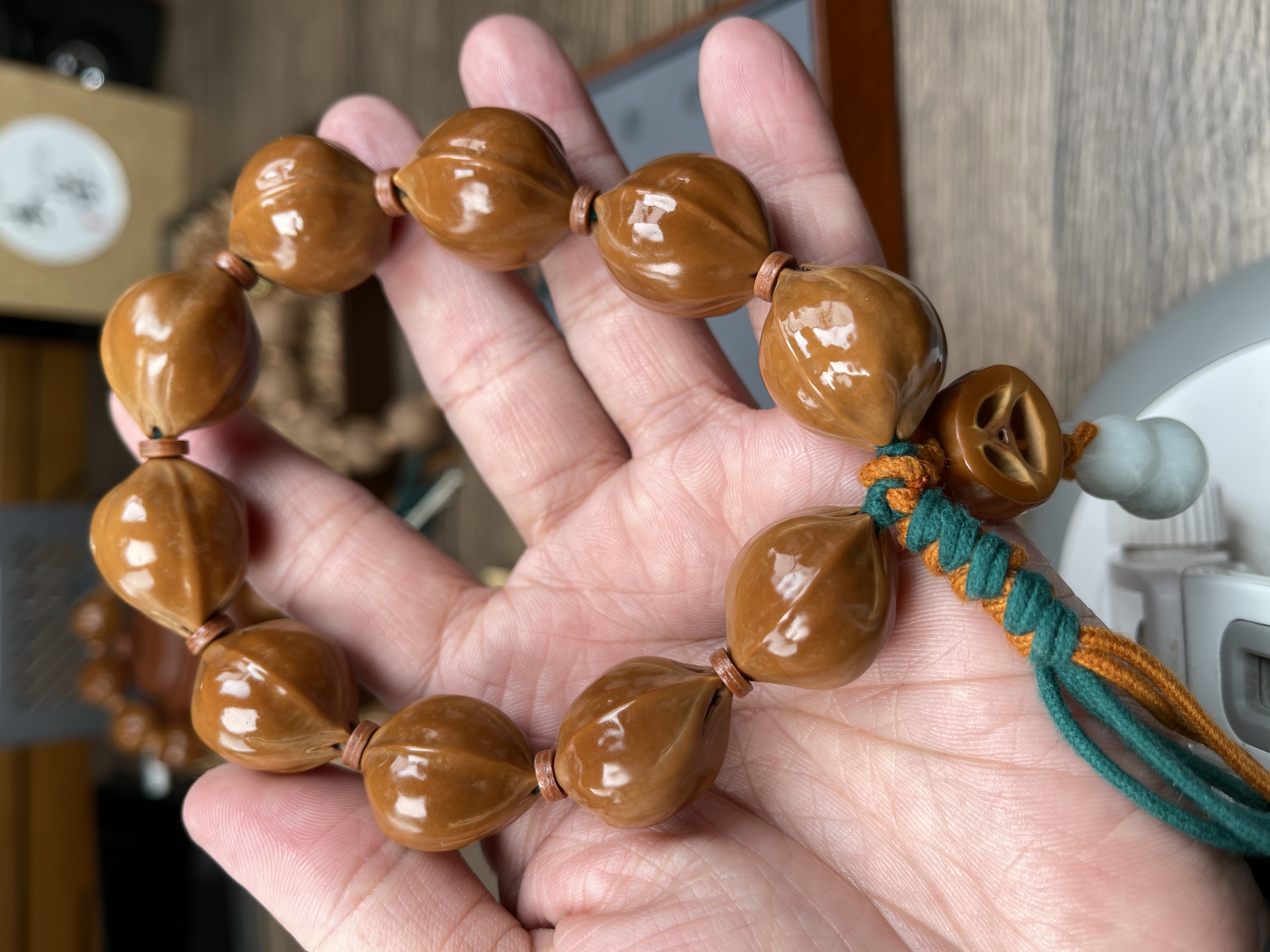 2.0*2.5打底款 尺寸广东梅林铁核橄榄核手串素串抛光精品文玩