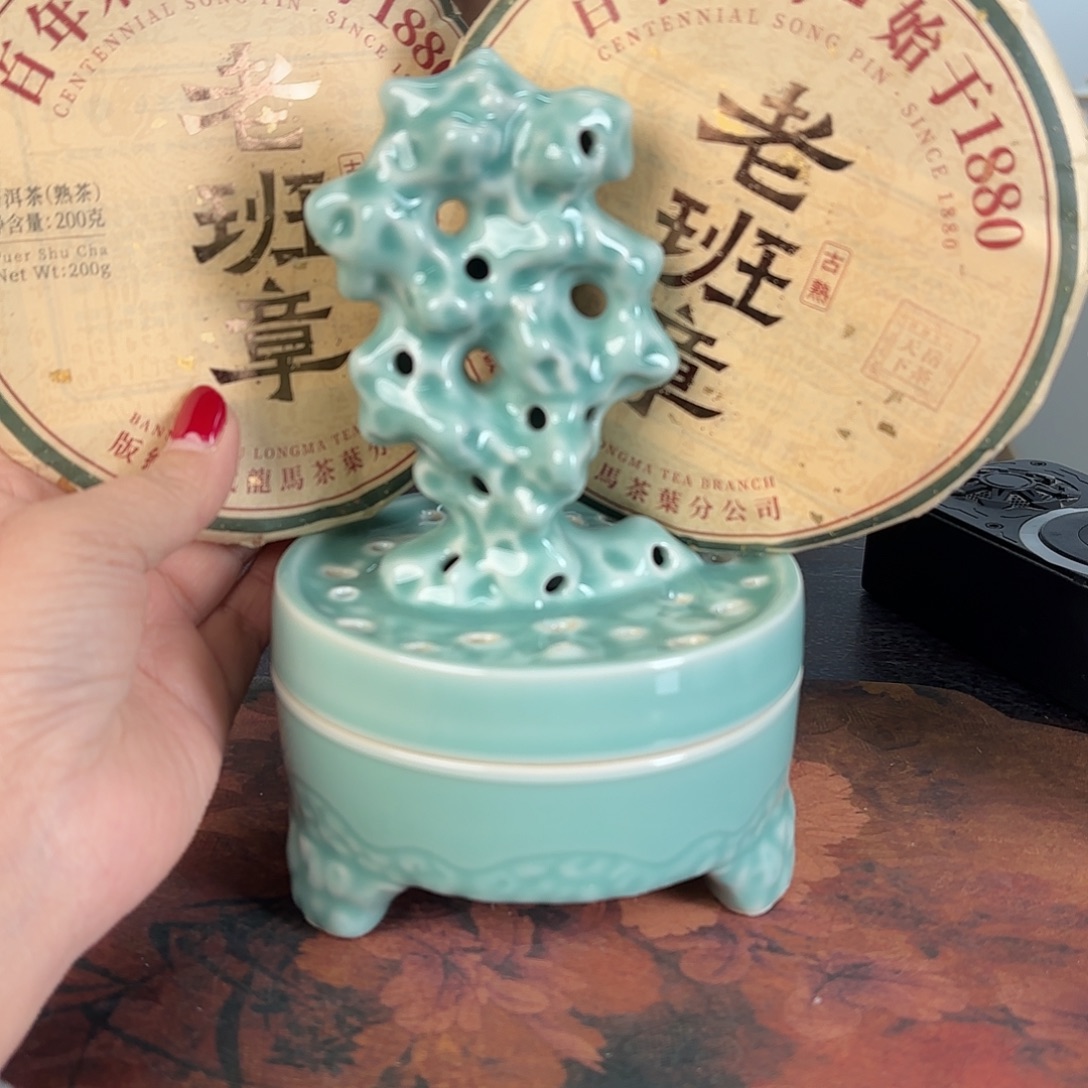 龙泉云间青瓷小米茶器