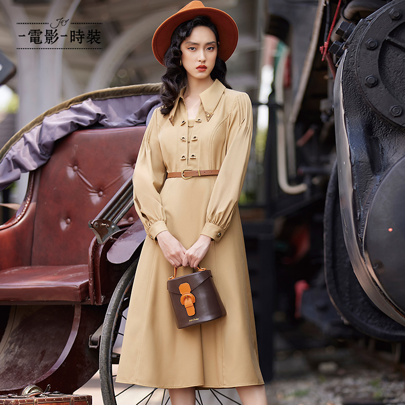 【白姐专属】格纹长袖连衣裙FCEL133593