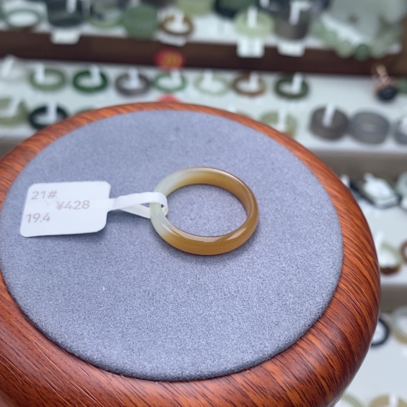 【闪购商品】未镶嵌戒指和田玉  和田玉戒 21