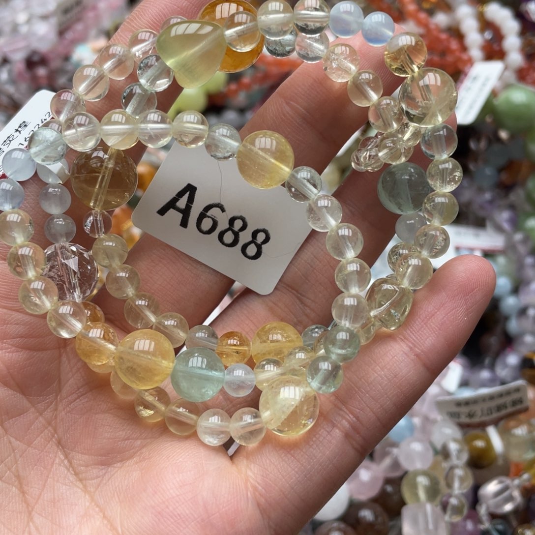 未镶嵌手链水晶多样性