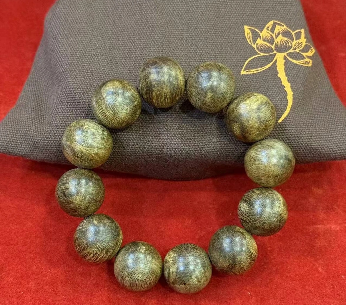 沉香明星产区文莱黑奇 50年天然老料 单圈手串