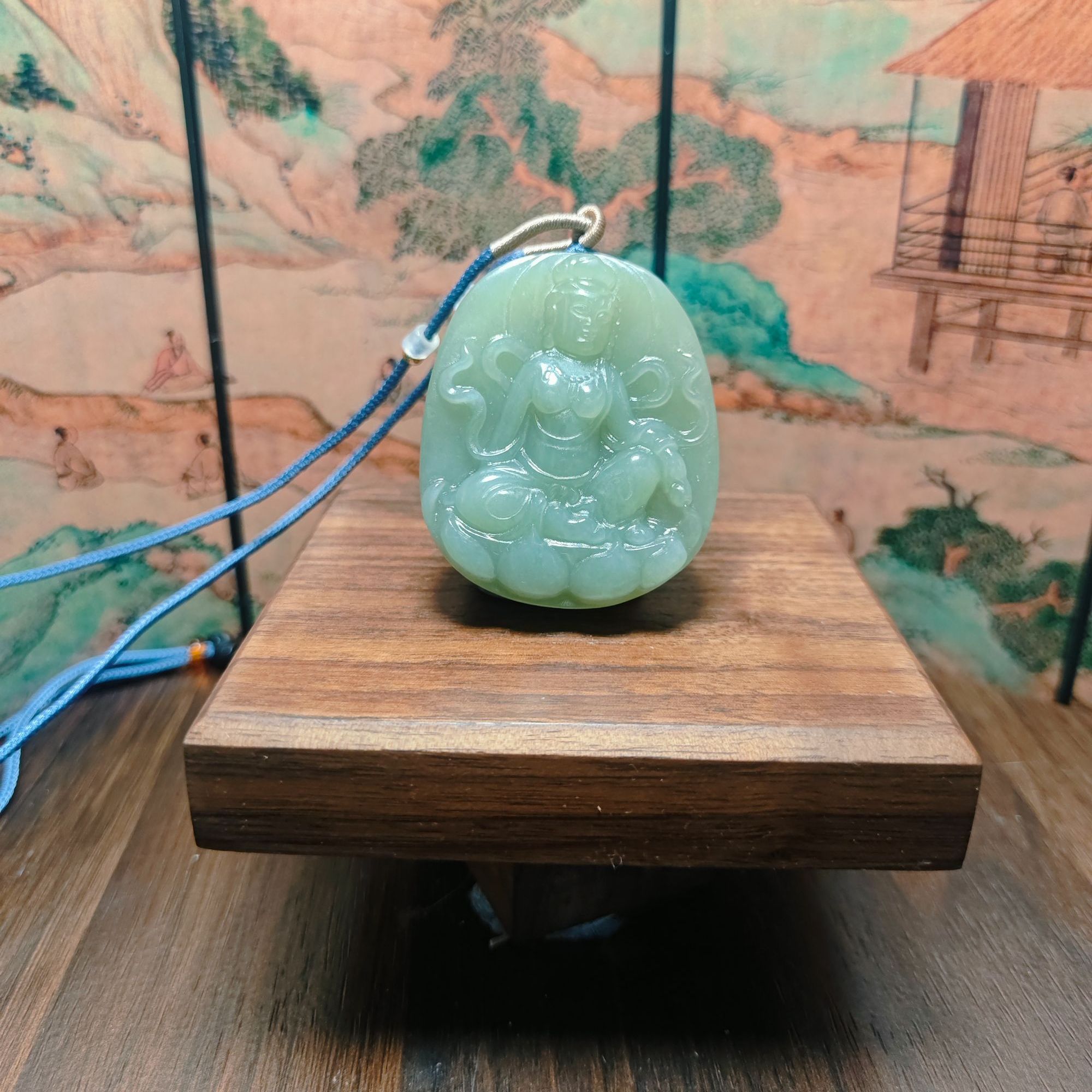 K和田玉观音吊坠0440