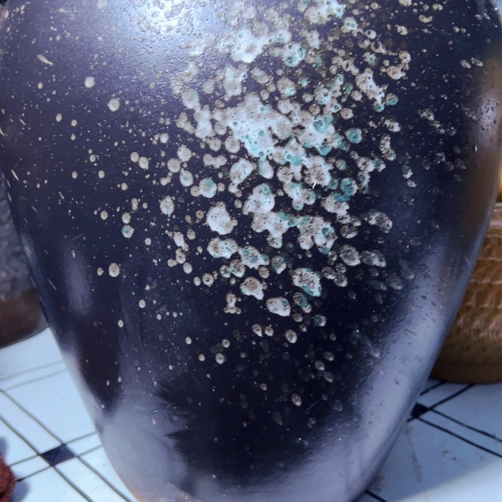 紫砂花盆高约30口约25