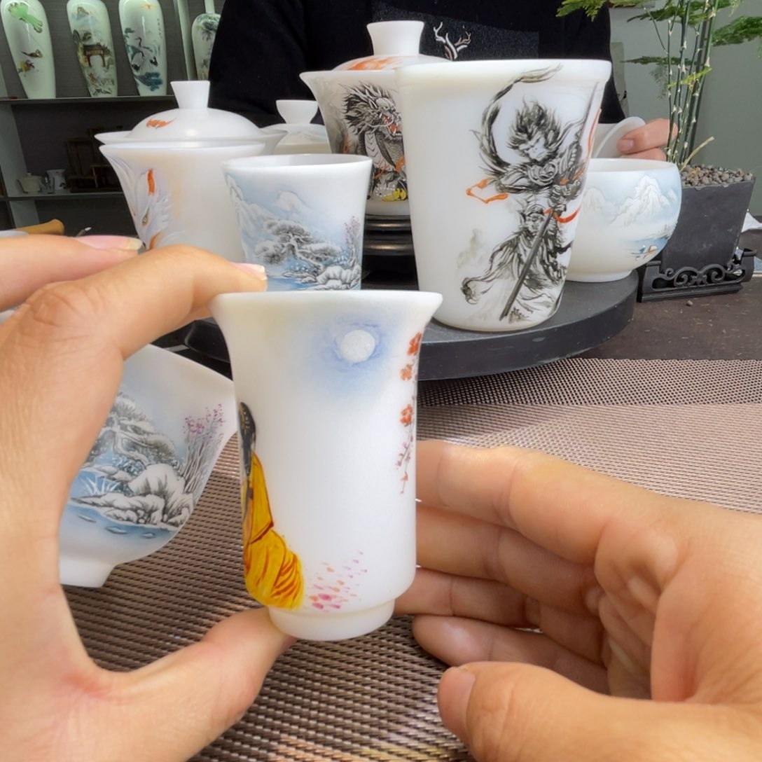 手绘闻香思故乡主人杯