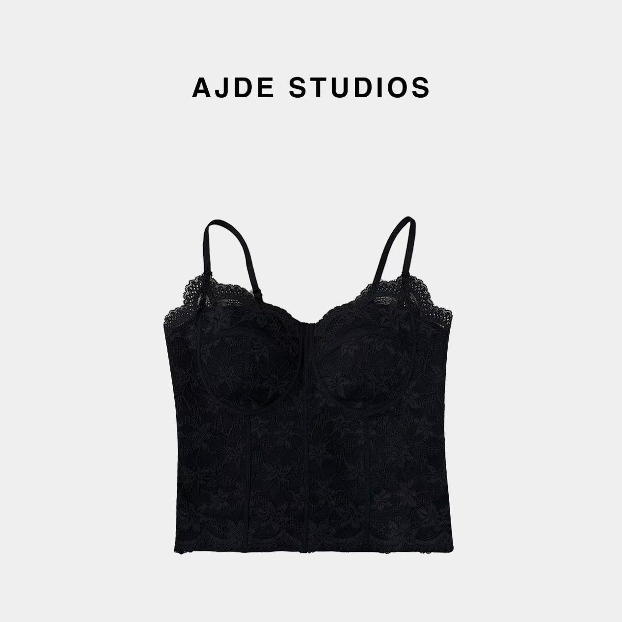 AJDE｜鱼骨一体蕾丝背心09