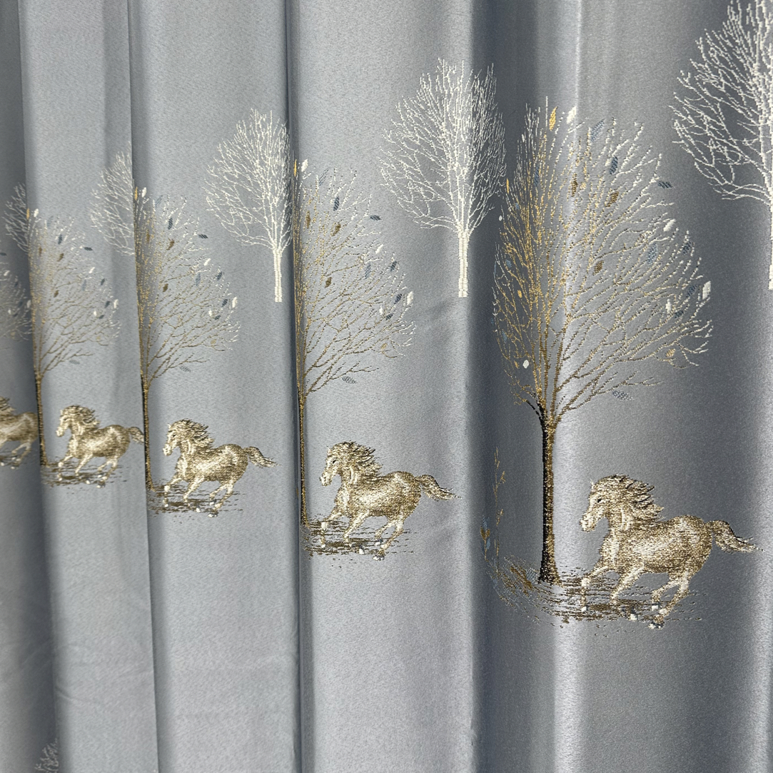 <马到成功>高级灰 · 遮光窗帘