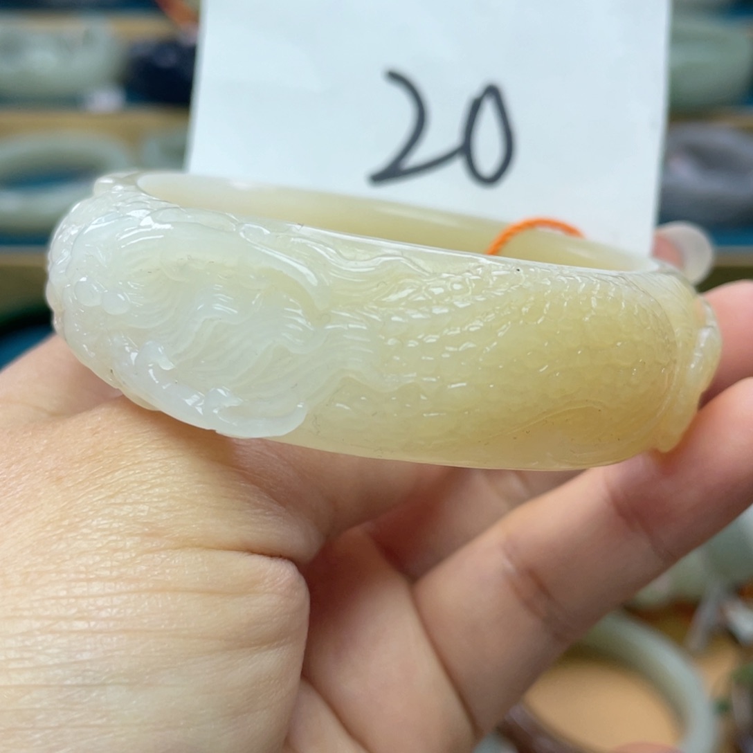 未镶嵌手镯和田玉圈口57