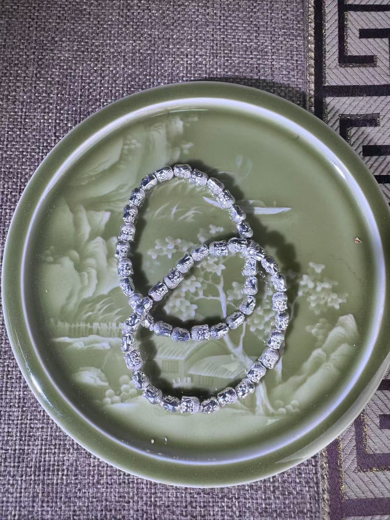 YYY1081 佛头手链  银色精品手链（无礼盒）