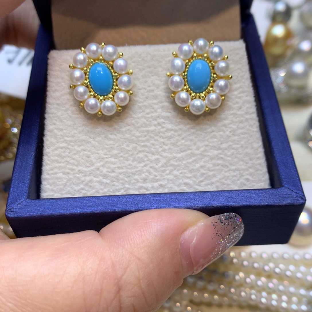 未镶嵌淡水珍珠耳饰