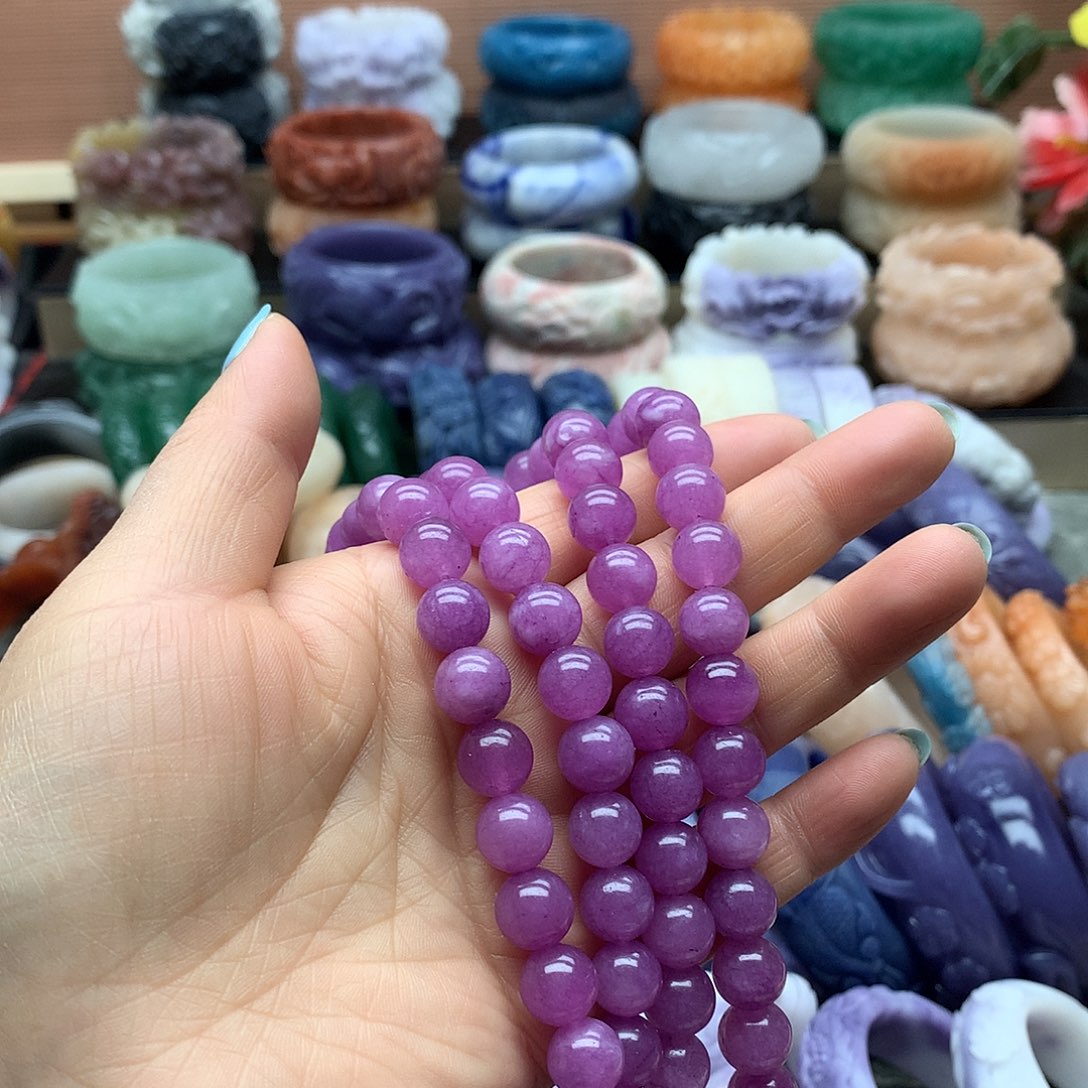 毛衣链未镶嵌石英质玉