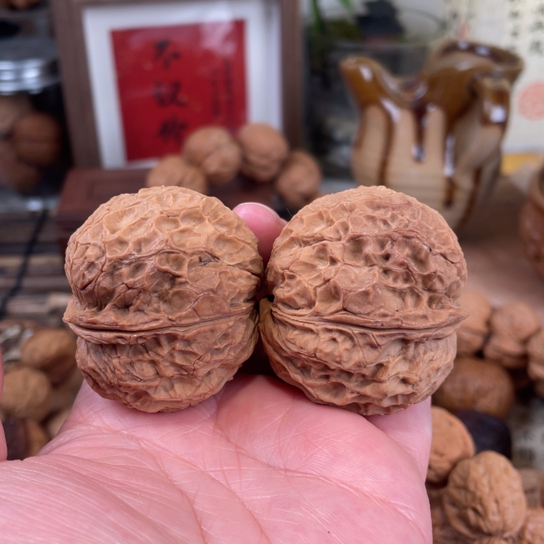 文玩核桃把件聚宝金蟾44尺