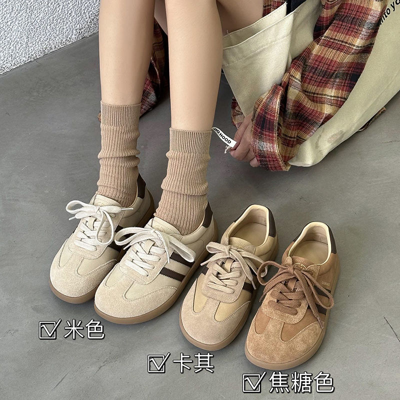 2025百搭夏季时尚运动鞋平底轻便德训鞋韩版休闲风阿甘鞋女鞋子