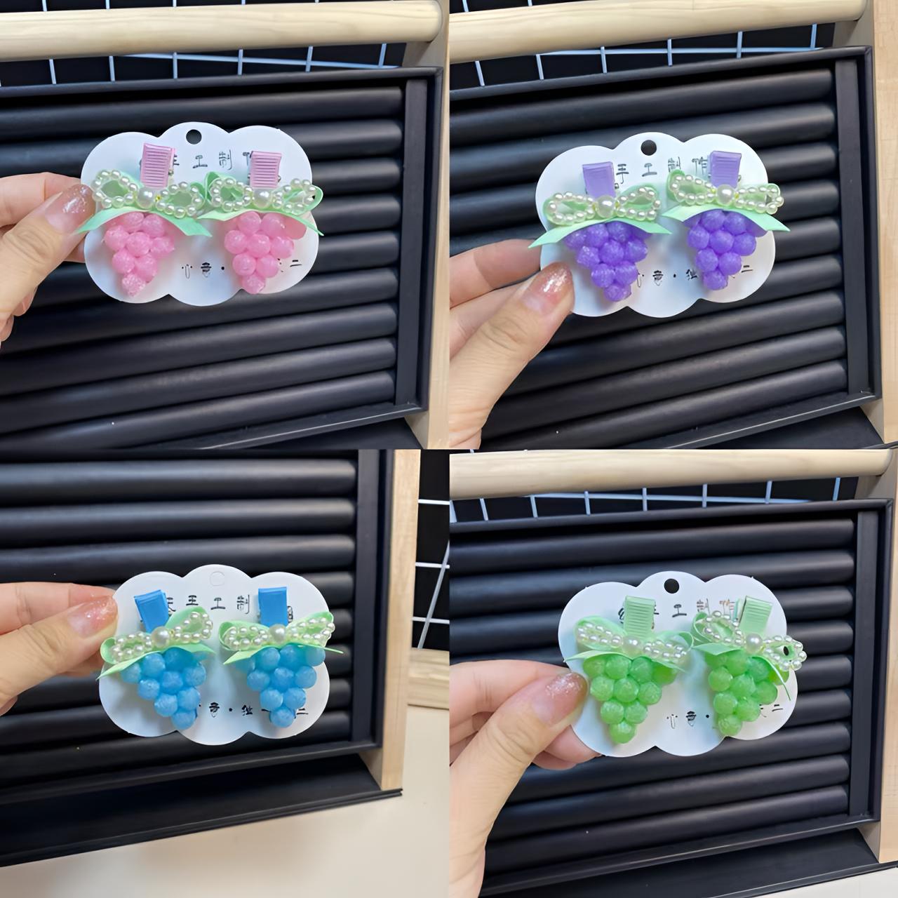 《燕子家》小葡萄材料包网红饰品时尚发夹发饰百搭日韩少女风可爱边