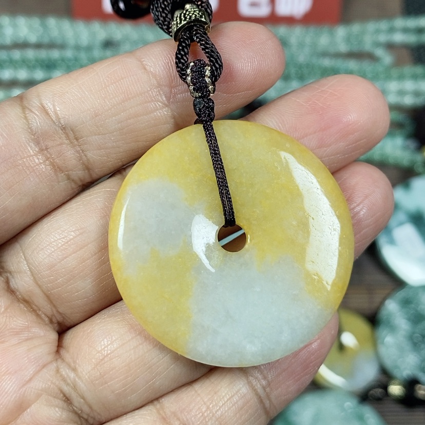 【闪购商品】翡翠颈饰未镶嵌玉吊坠翡翠玉平安扣