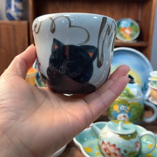 炉景德镇釉下手绘陶瓷 