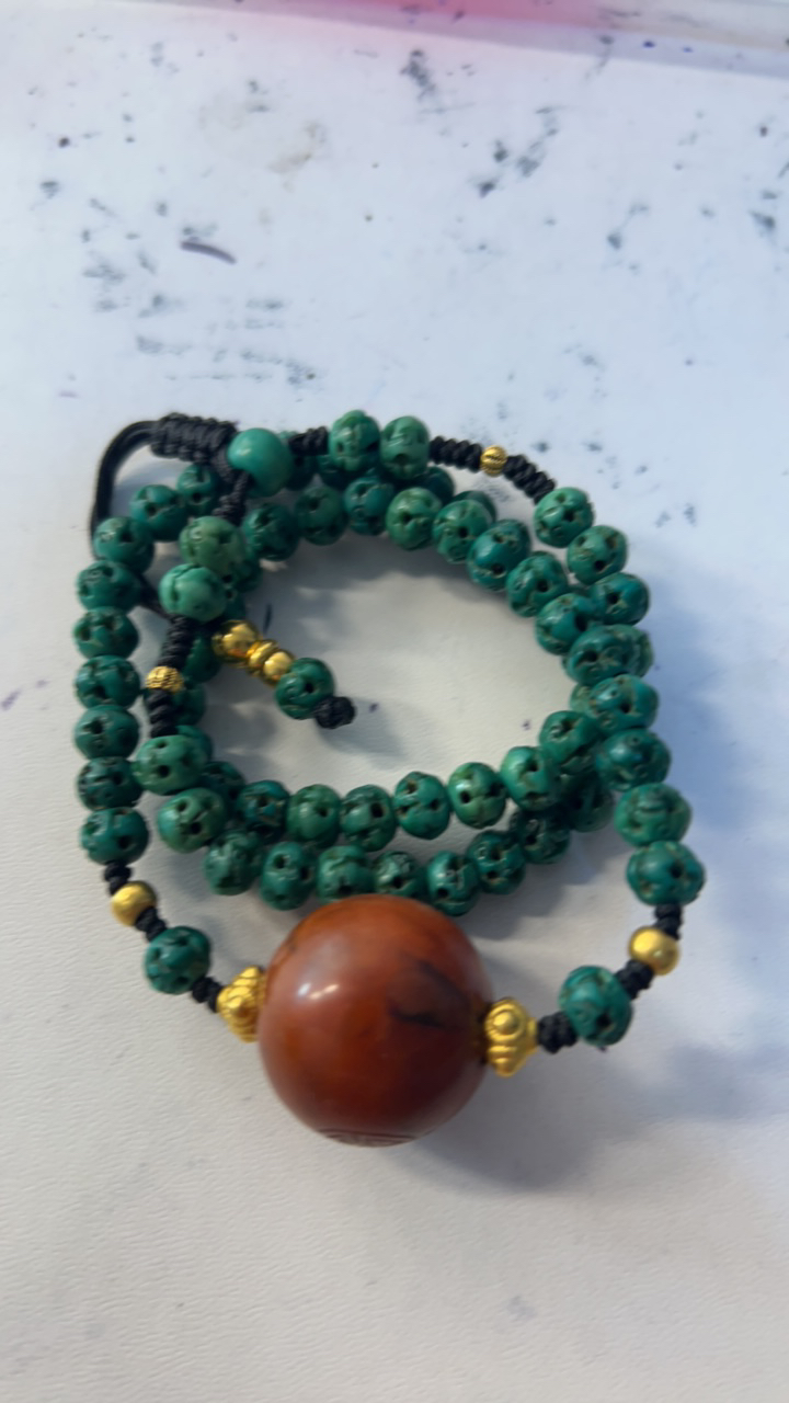 藏传古珠配饰文玩老物件