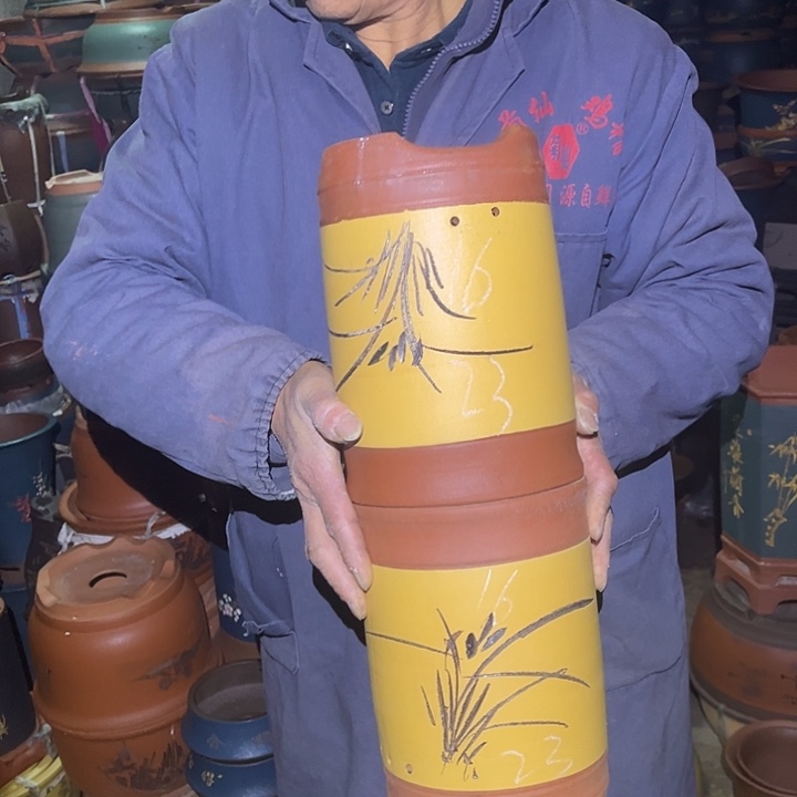 紫砂花盆紫砂花盆和小