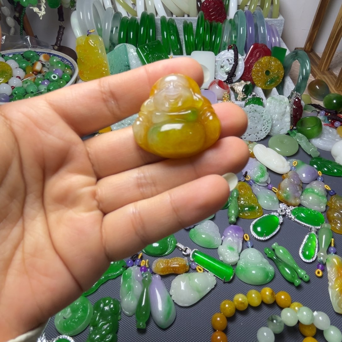 翡翠未镶嵌手链翡翠未镶嵌颈饰手饰挂件