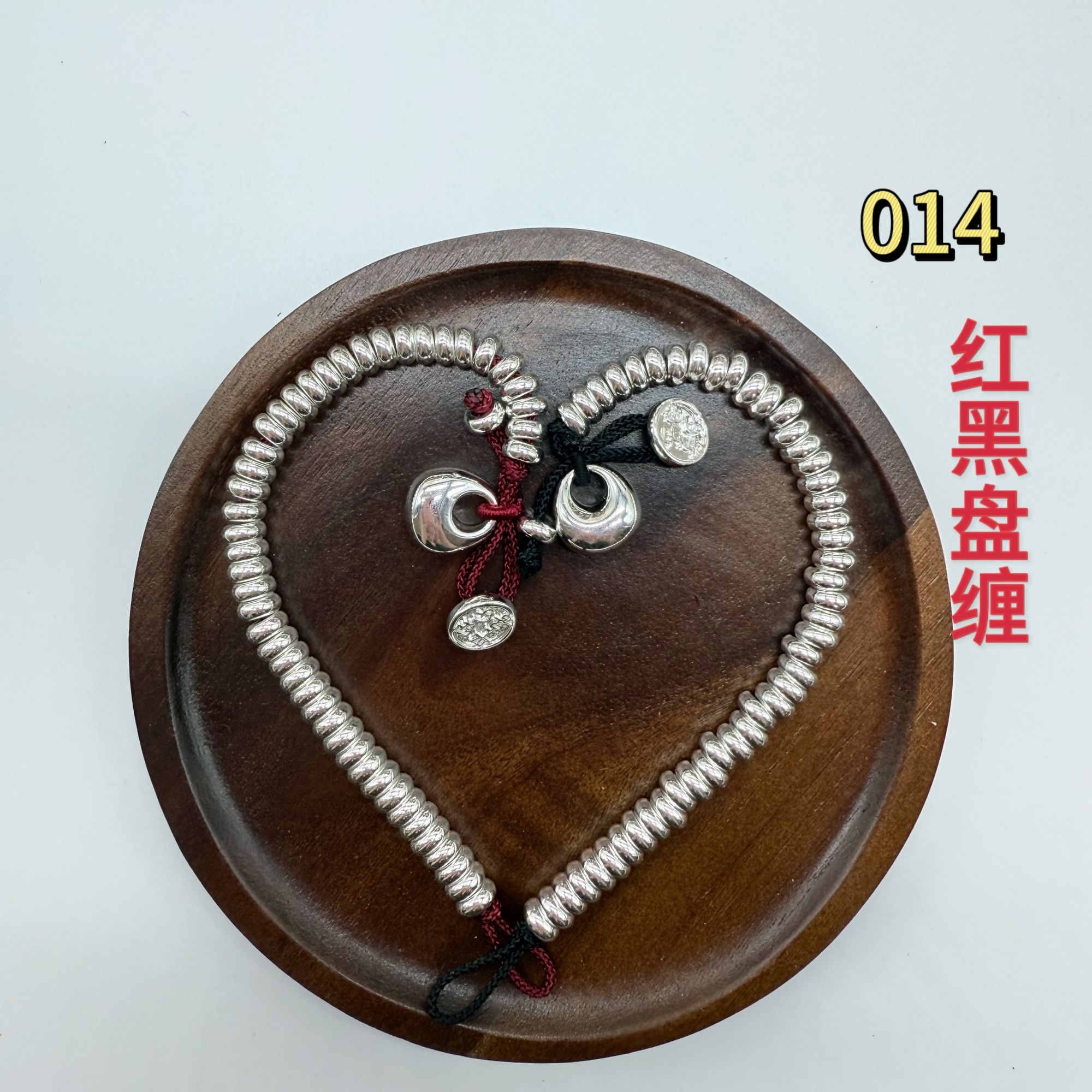 手链 手链饰品复古纯手工素款编织时尚镶嵌银制品做旧古董