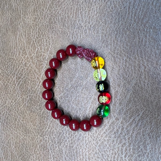 天然辰砂AS 125精品手串（无礼盒）