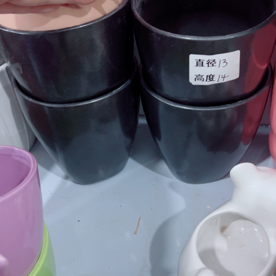 有孔，陶瓷花盆满10米包邮发货