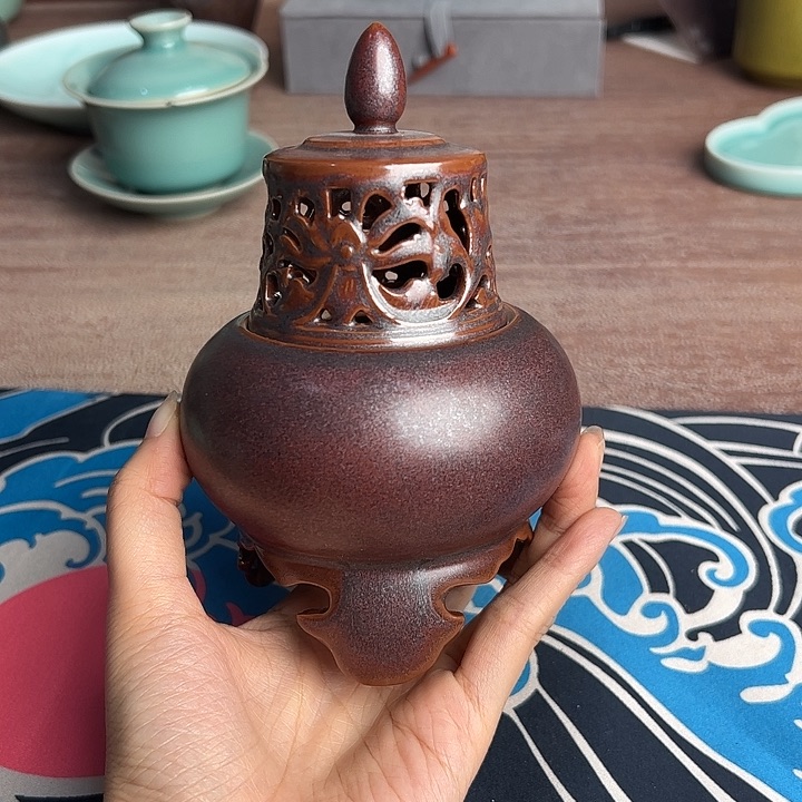 龙泉云间青瓷小米茶器