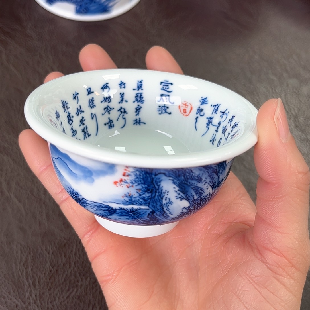 杯手绘高温瓷器瓷器