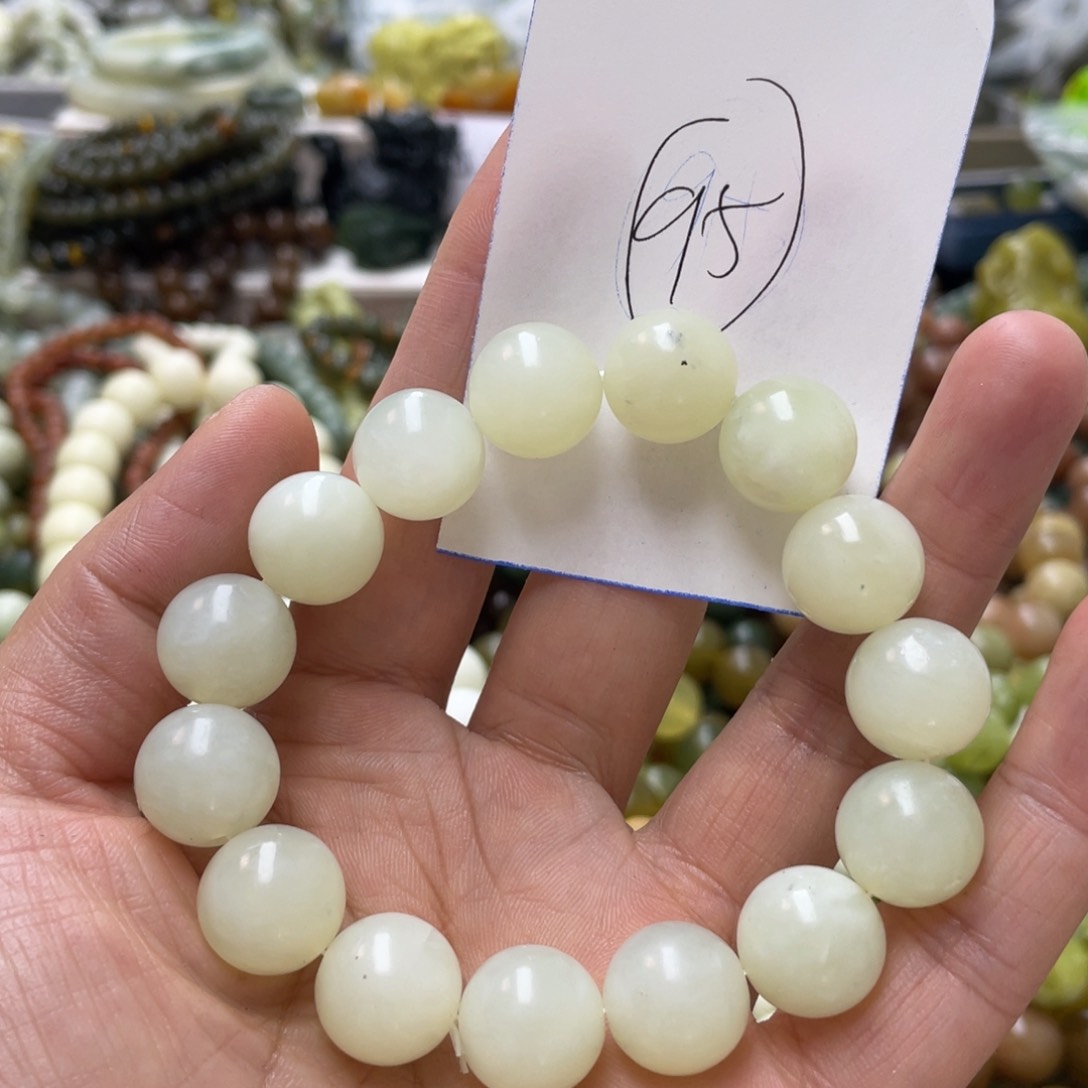 蛇纹石玉手链未镶嵌