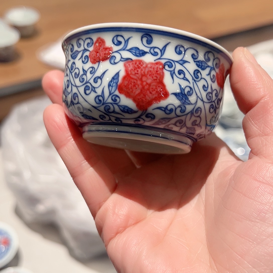 微瑕臻玉古坊原矿釉里红