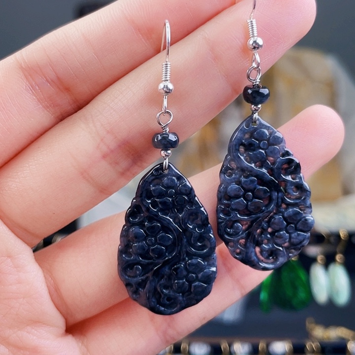 翡翠耳饰未镶嵌饰品