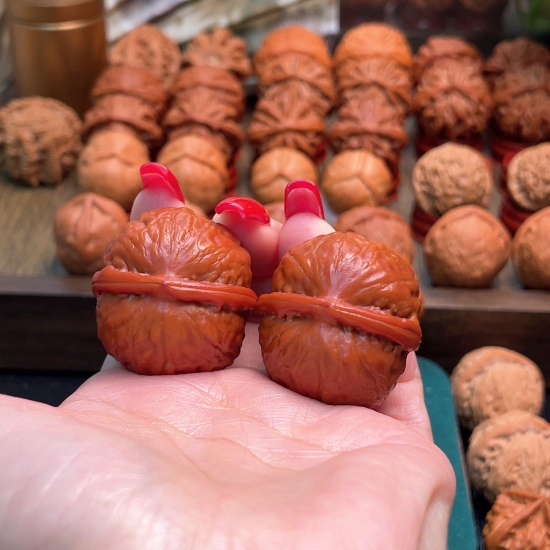 把件文玩核桃浩*金蟒元宝