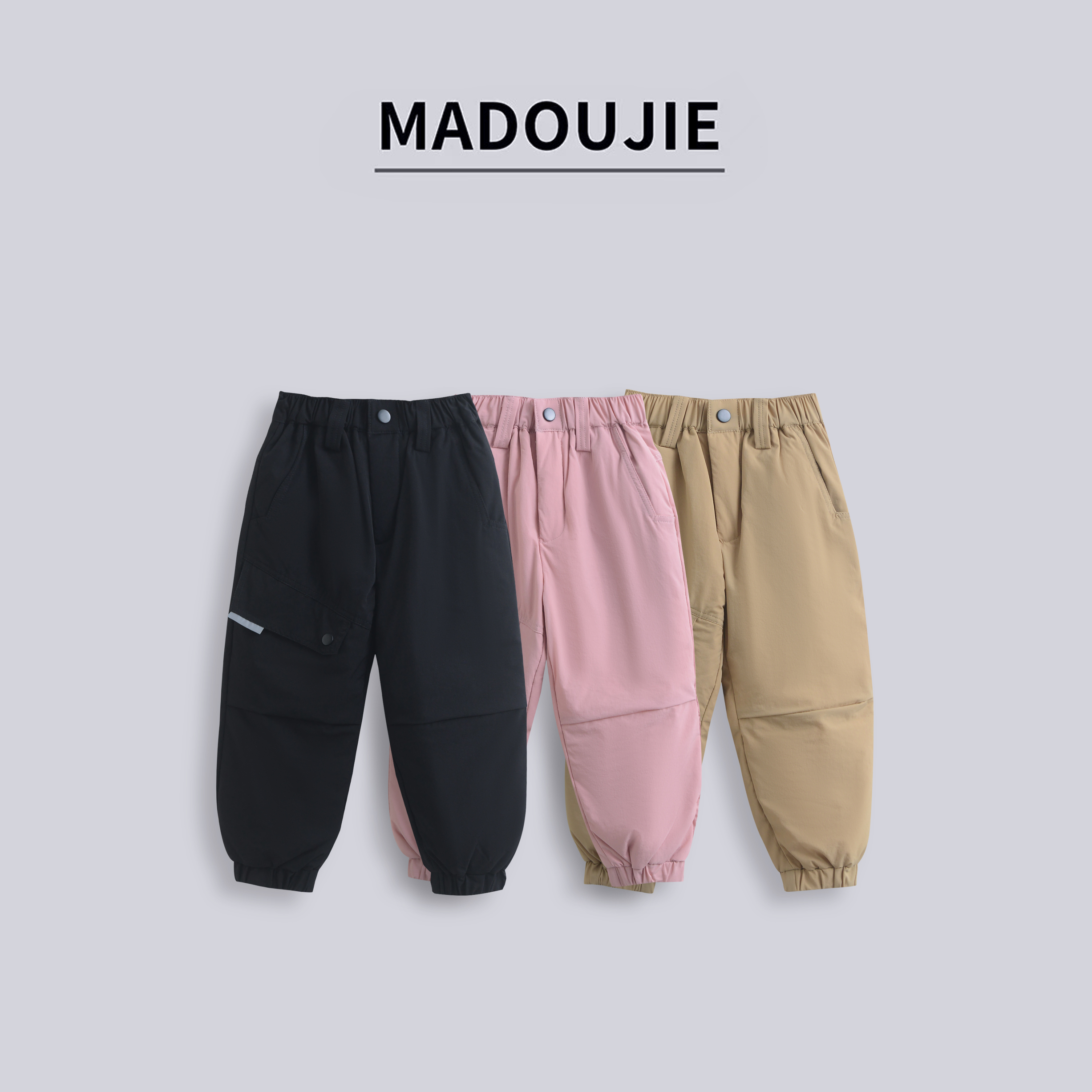 P006儿童羽绒裤男童女童加厚小孩子男宝女宝大童冬季外穿裤子1215