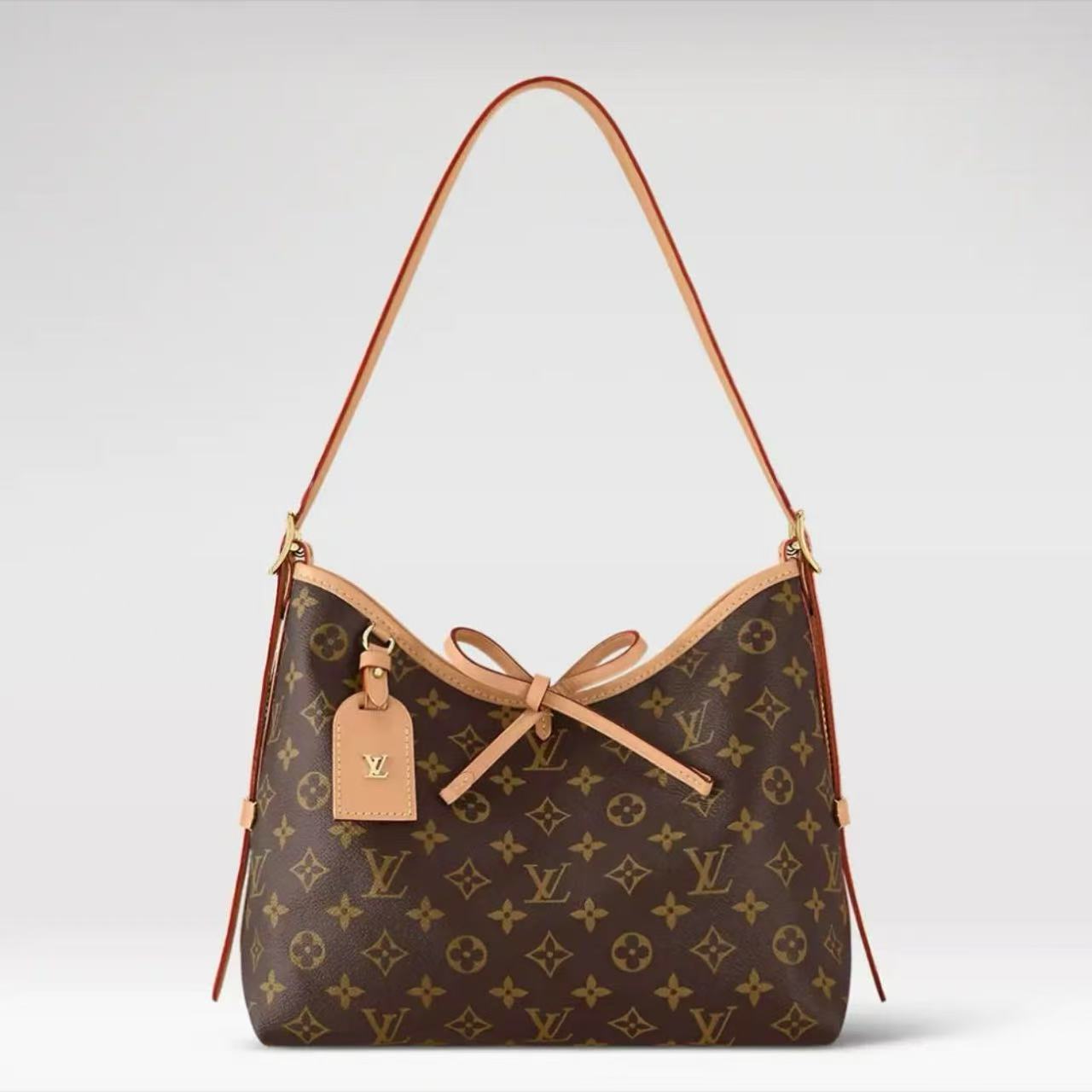 99新 LouisVuitton/路易威登 /经典老花carryall单肩包/如意