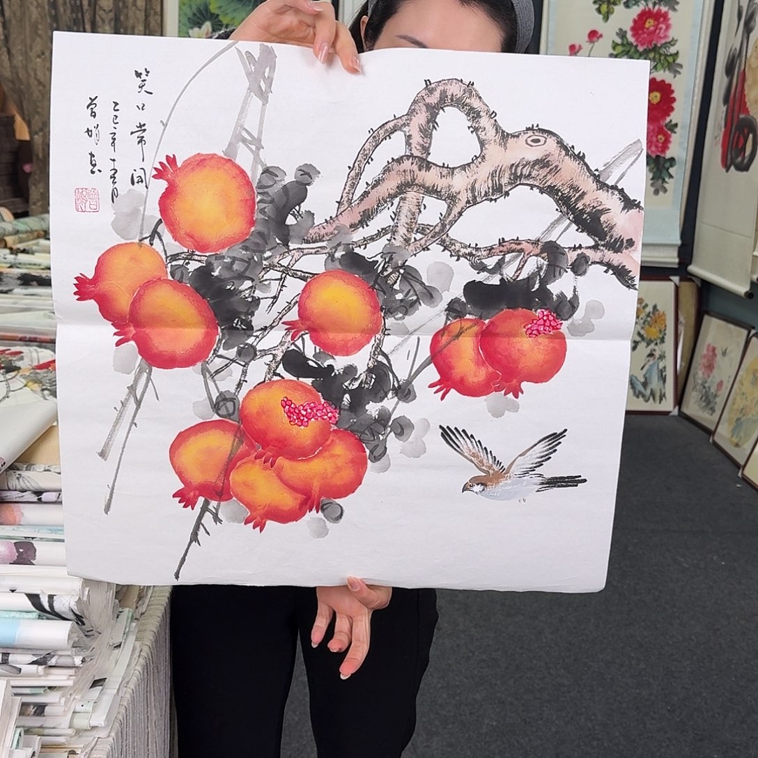 纯手绘国画作品好看