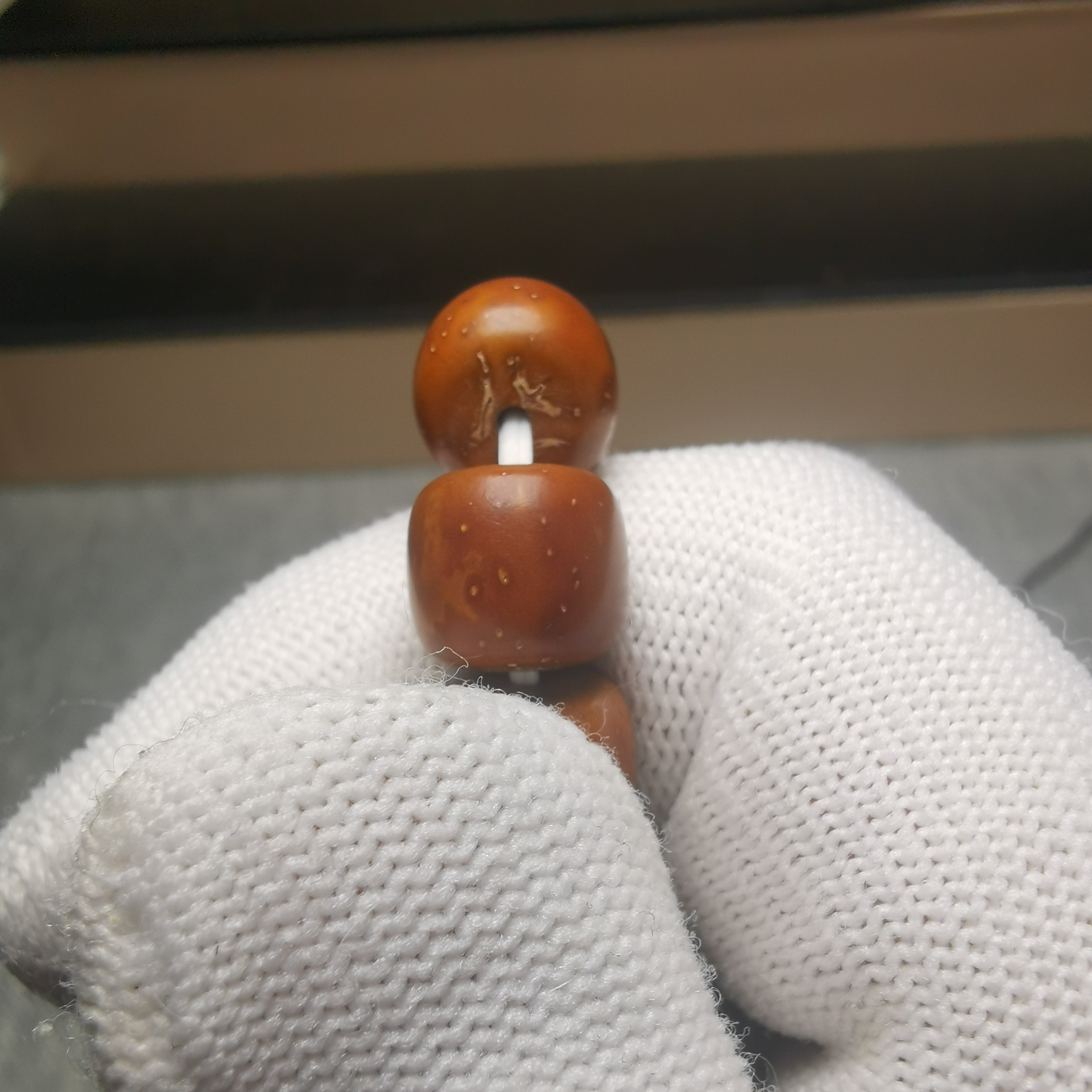 紫金鼠10*9道珠老型单圈手串 实心鼠 原生态 收藏