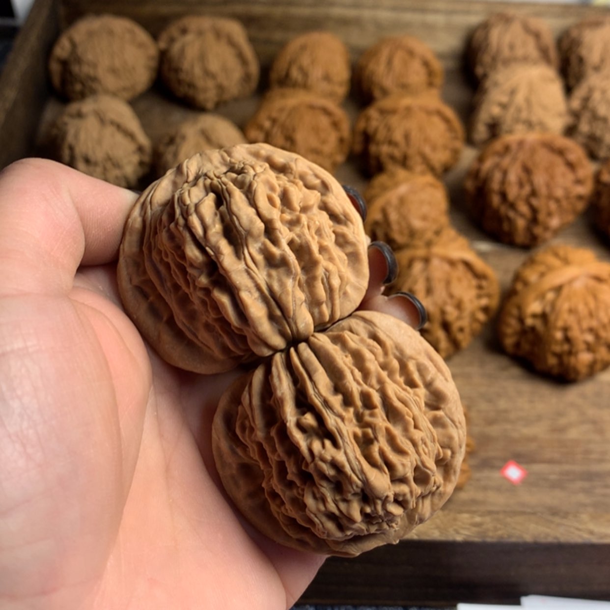 【闪购商品】文玩核桃吊坠烟**手悍高楼