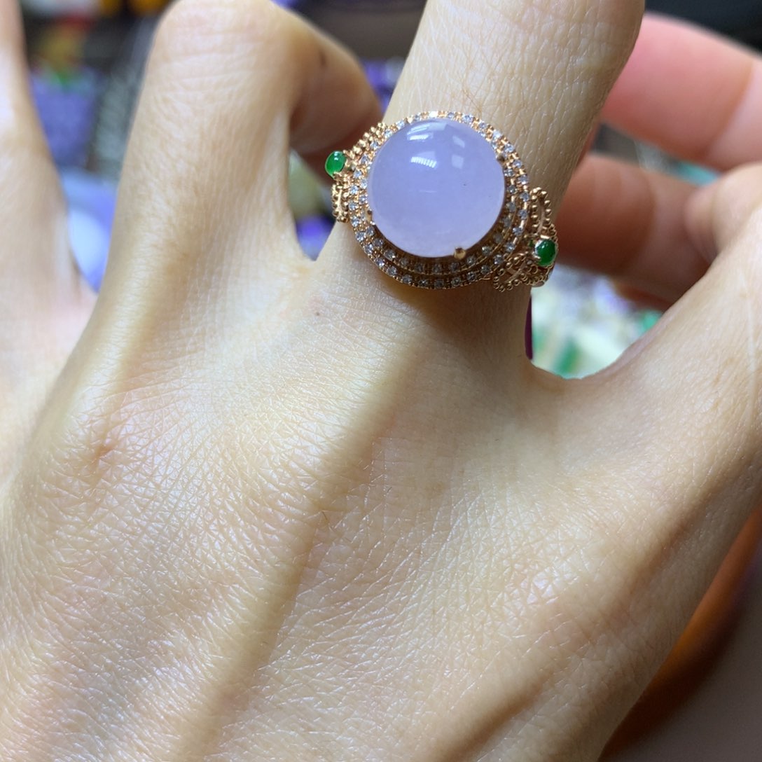 【闪购商品】翡翠颈饰18K金镶嵌翡翠