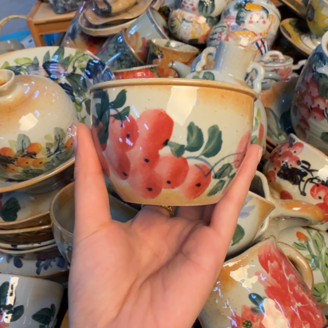 瓷片景德镇陶瓷手工手绘
