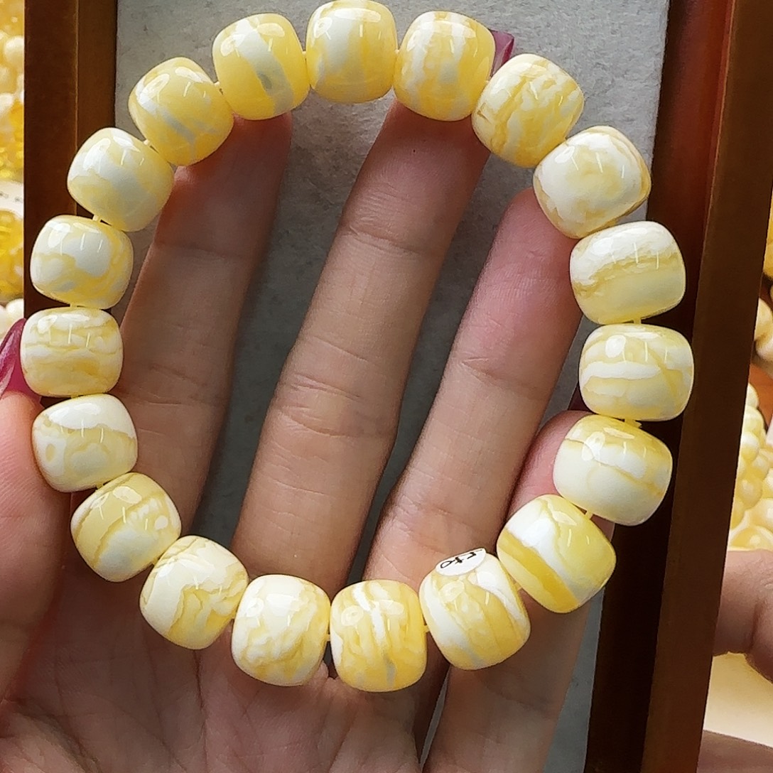 琥珀未镶嵌手链蜜蜡手串