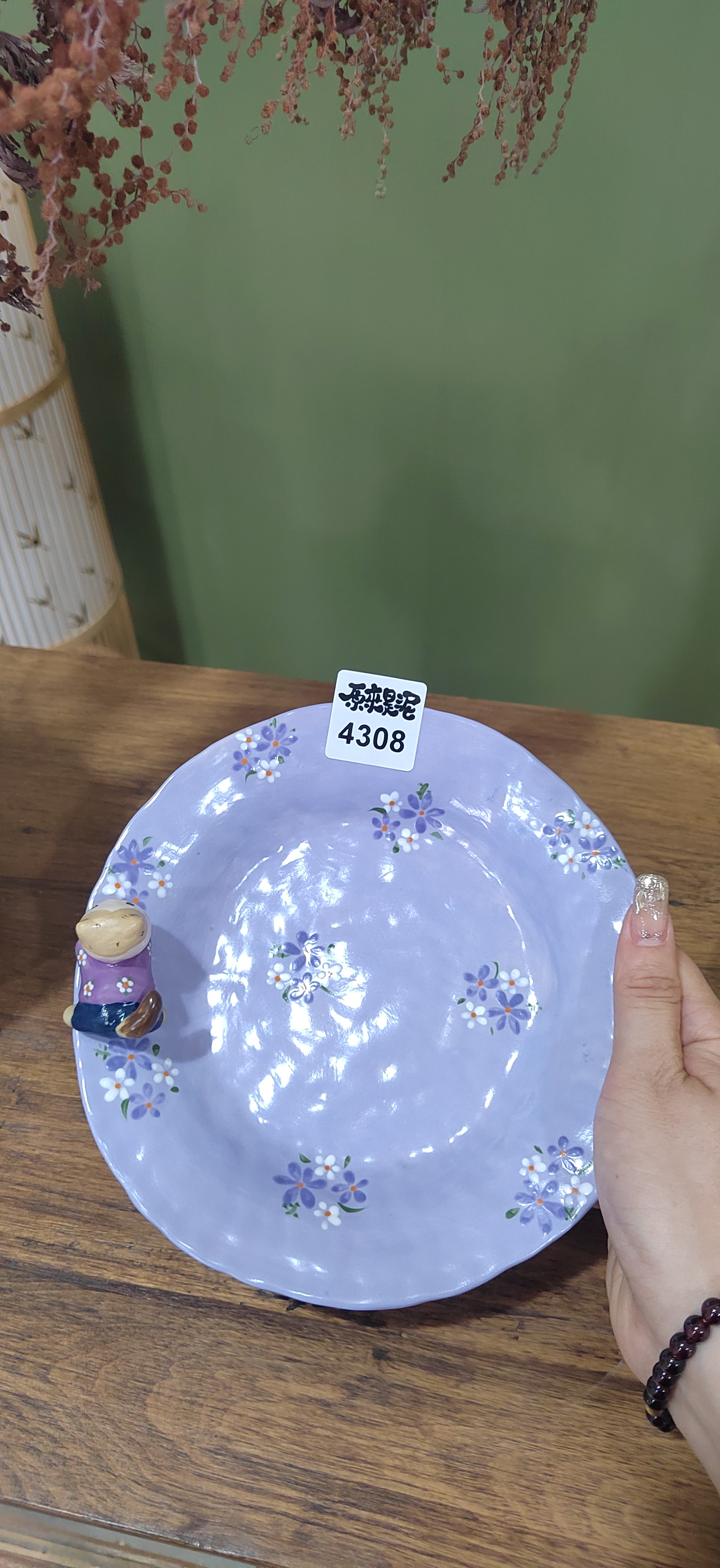 原来是泥设计师露露老师猫咪盘子4330