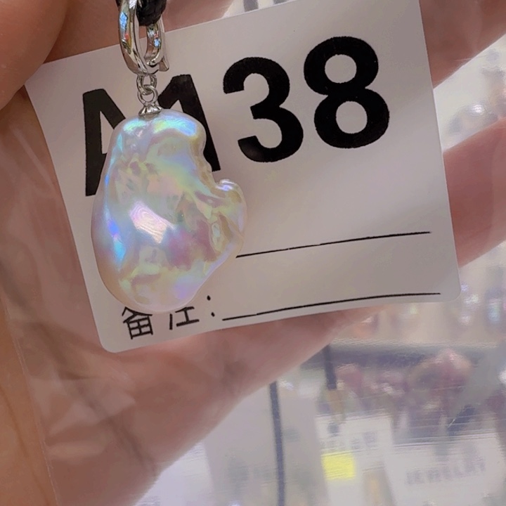 淡水珍珠银S925镶嵌颈饰