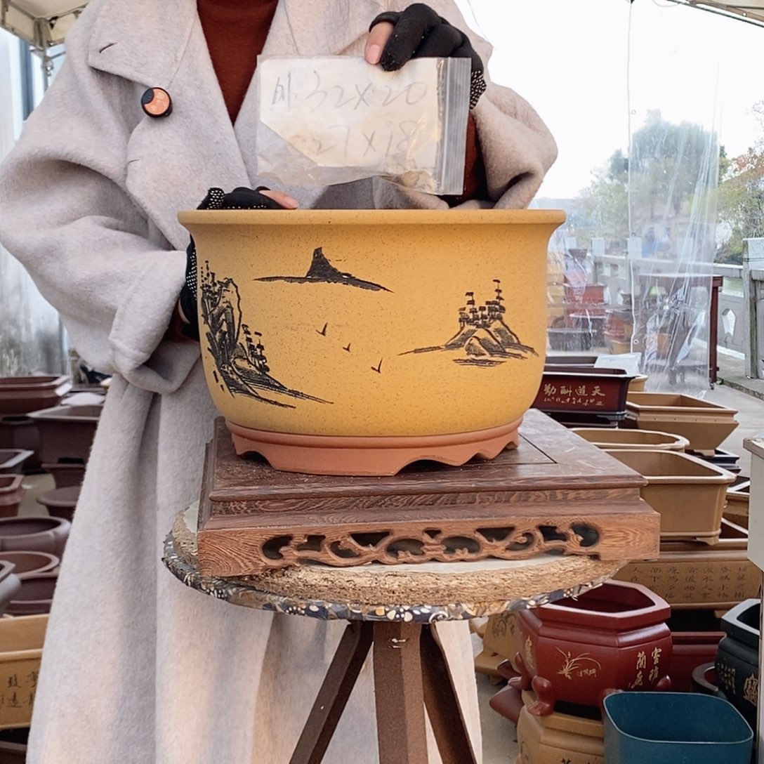 紫砂花盆紫砂花盆