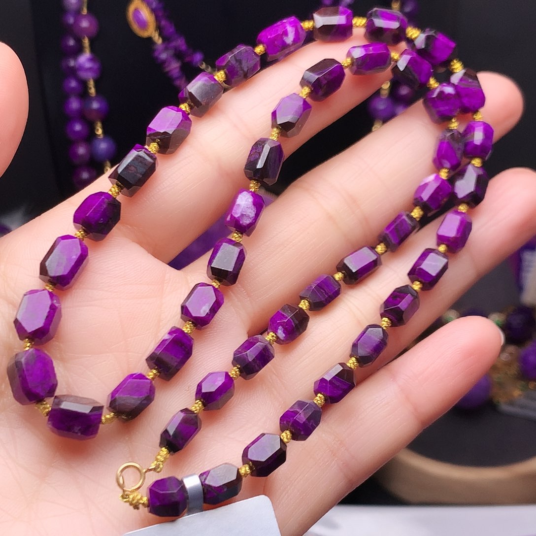 苏纪石（舒俱来）18K金镶嵌项链