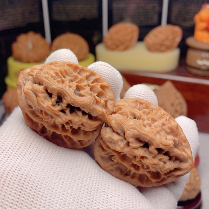 吊坠文玩核桃36朱雀鸡心