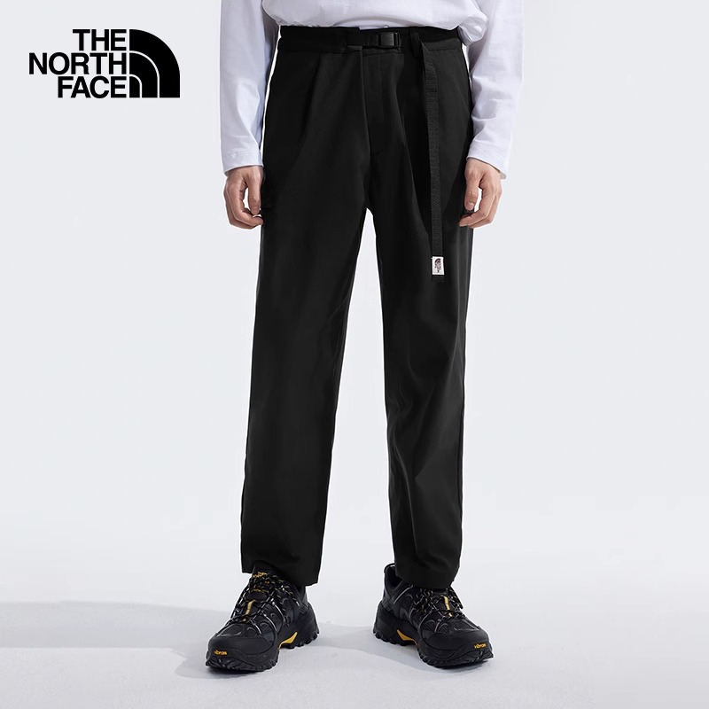 TheNorthFace北面男户外简约纯色防泼水运动长裤直筒休闲裤81SJ