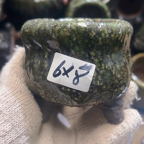 红陶粗陶花盆手工