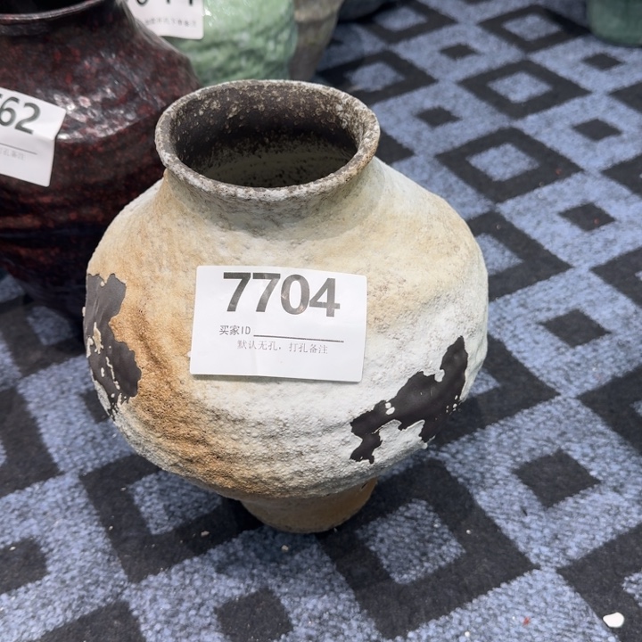 ᥫ****瓷片景德镇高温花器编码7704高28口8默认无孔