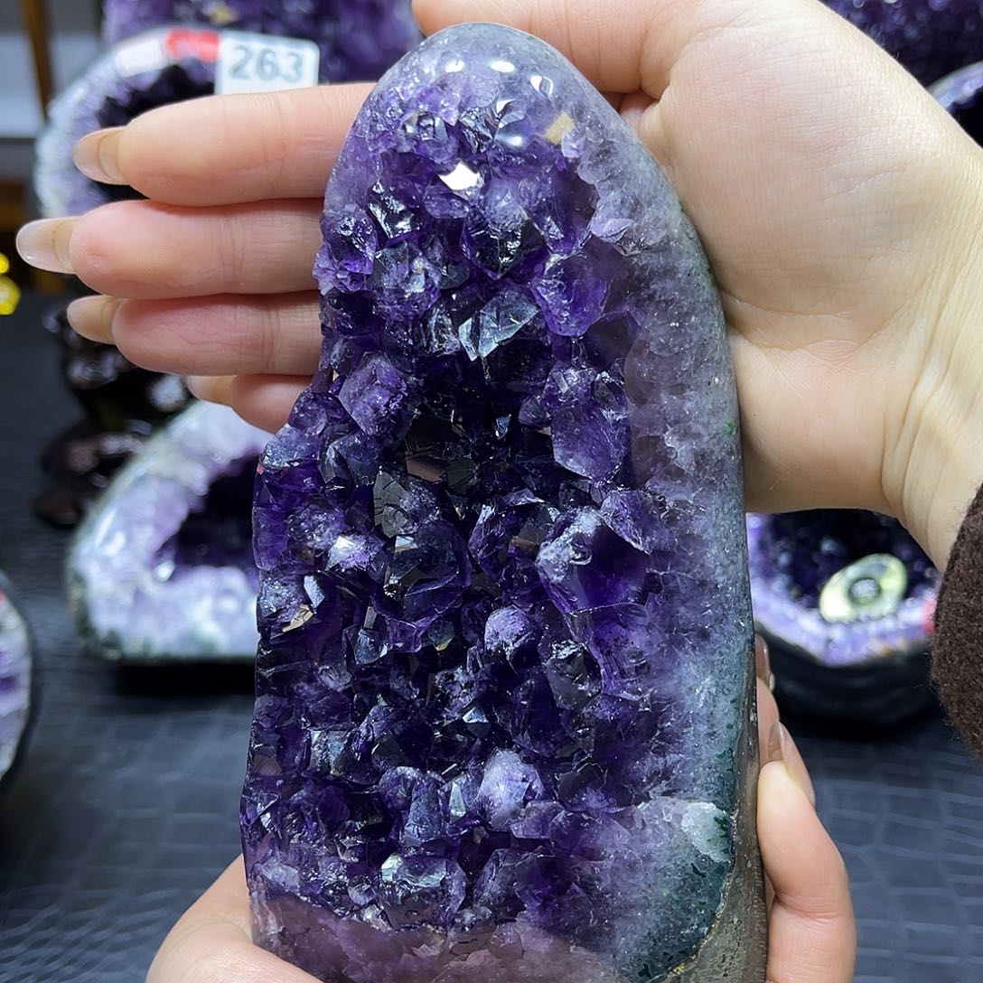 金***3未镶嵌大型摆件（非配饰）紫晶