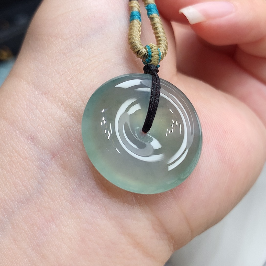 翡翠未镶嵌胸饰翡翠112，23.5/5.9